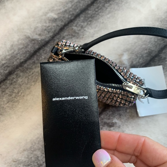 { Alexander Wang } Wangloc Crystal Mini Pouch Bag - Picture 12 of 12